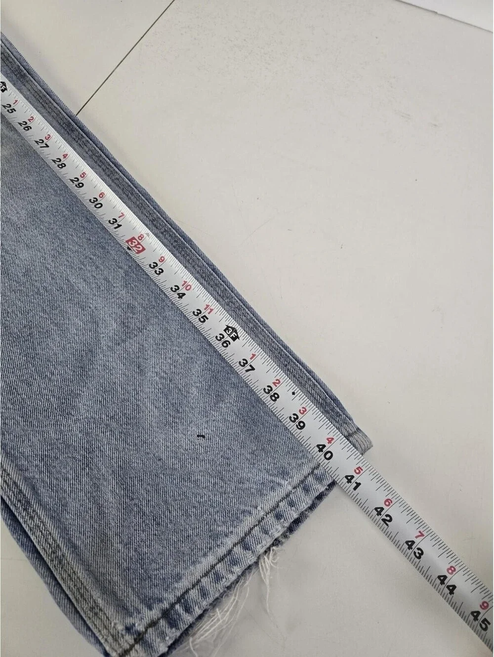 Carhartt Carpenter Jeans 32x30 Baggy Wide Leg Fit Light Wash Distressed Denim